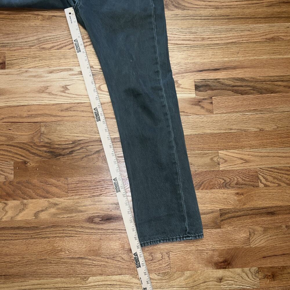 Vintage Levi’s Jeans 30x30 Green 501 Button Fly Straight Denim Pants USA 90s - Picture 9 of 14
